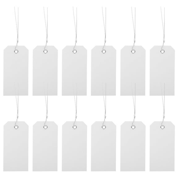 100 Pcs Suitcase Tags Luggage for Suitcases Blank Decorations Travel Label White