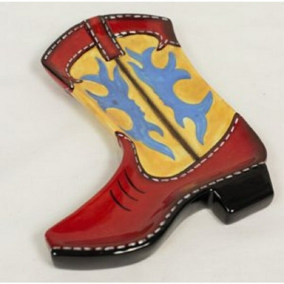 Cowboy Boot Ceramic Plate 6.6 X 1 X 8.25