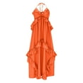 thumbnail image 7 of Taylonsss Womens Summer Dress Strappy Halter Tie Backless Solid Color Beach Casual Outfit, 7 of 7