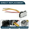 thumbnail image 3 of Unique Bargains HVAC Blower Motor Resistor No.68225054AA for Dodge Dart L4 1.4L 2014-2016 Black, 3 of 6