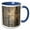 Blue/White, variant on 3drose, Usa, Oregon. Lookout State Park. Fog and Sun in Sitka Spruce Forest 1, 11oz Mug