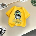 thumbnail image 2 of WEAIXIMIUNG Chemises à Col Montant pour Fille Enfant Filles Mignon Imprimé Graphique Col Rond Manches Courtes T-Shirt d'Été Décontracté, 2 of 4