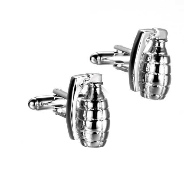 Camisa de Hombre de Boda Zulema Gemelos de Hombre Color Plata Tamaño 20 x 12 mm
