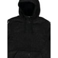 thumbnail image 2 of Reebok Tape Sleeve Zip Hoodie - black heather, xxl (Big Boys), 2 of 3
