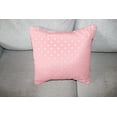 thumbnail image 3 of Cotton Small Polka Dots Decorative Throw Pillow/Sham Cushion Cover White on Pink, 3 of 3