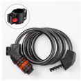 thumbnail image 2 of Candado antirrobo para bicicleta, candado antirrobo para bicicleta, cable largo de 110 cm x 11 mm, antirrobo con código inteligente de 5 dígitos, antirrobo para bicicleta, nivel de seguridad alto, 2 of 5