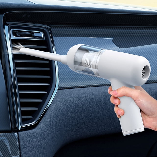 Kbndieu Mini Vacuum Multifunctional Powerful Blowing Home Handheld Blowing Vacuum Cleaner,, USB Charging, for Car Cleaning Home Essentials