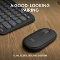 thumbnail image 3 of Logitech Pebble 2 Combo Wireless Quiet Keyboard and Mouse, Customisable, Logi Bolt, Bluetooth, Easy-Switch for Windows, macOS, iPadOS, Chrome - Tonal Graphite, 3 of 16
