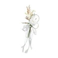 thumbnail image 3 of Arreglo floral de banco de pasillo BLESIY decoración floral trasera de silla de pasillo boda Blanco, 3 of 8