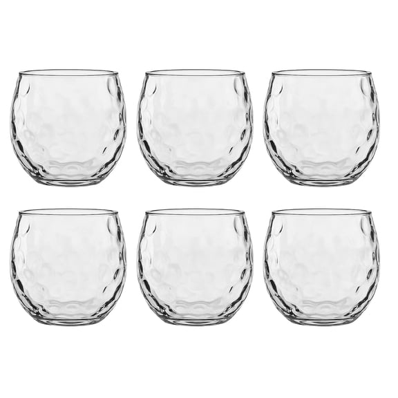 Chill Acrylic Roly Stemless Wine Glass - Clear - Set of 6