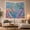 Seahorse Reef, variant on Two Dolphins Swimming in a Coral Reef, Serene Coastal for Ocean Lovers, Vibrant Underwater Wall Art, Birthday Gift Tapestry Wall Hanging for Bedroom and Living Room