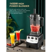 Counter Blender Smoothie Maker, 1450W Professional High Speed Blenders for Kitchen, 10 Speed Control, 68 oz BPA-Free Tritan Container, 8 Titanium Stainless Steel Blade for Ice/Soup/Nuts