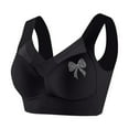 thumbnail image 6 of Seamless Bras for Women No Underwire T-Shirt Bra Push Up Vest Bow Print Lace V Bralettes Supportive Full Coverage Everyday Brassiere Training Yoga Bra, 6 of 6