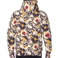 thumbnail image 7 of Sikiie lips record rock Skull Men's Hoodie, Essentials Hoodie, Sweatshirt, Pullover Hooded Sweatshirt for Men-Large, 7 of 7