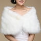 thumbnail image 4 of Qarigey Portable Soft Plush Shawl Lightweight Warm Cape Lady Wedding Bridal Shawls Exquisite Women Dress Thicken Type2, 4 of 6