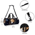 thumbnail image 5 of Leo Travel Bag Sports Bag Large Capacity Interior Zipper Pocket Dance Bag for Men and Women - Size 17.7 Inches, 5 of 6