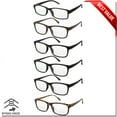 thumbnail image 2 of READING GLASSES MENS WOMENS SPRING HINGE 6 PACK READERS GOOD QUALITY VALUE, 2 of 3