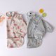 thumbnail image 3 of Delantal para comer para niños, impermeable, con bolsillo, bata con mangas, babero suave y lavable, traje colorido para comer, Burbuja Beige S de 6 a 12 meses, 3 of 5