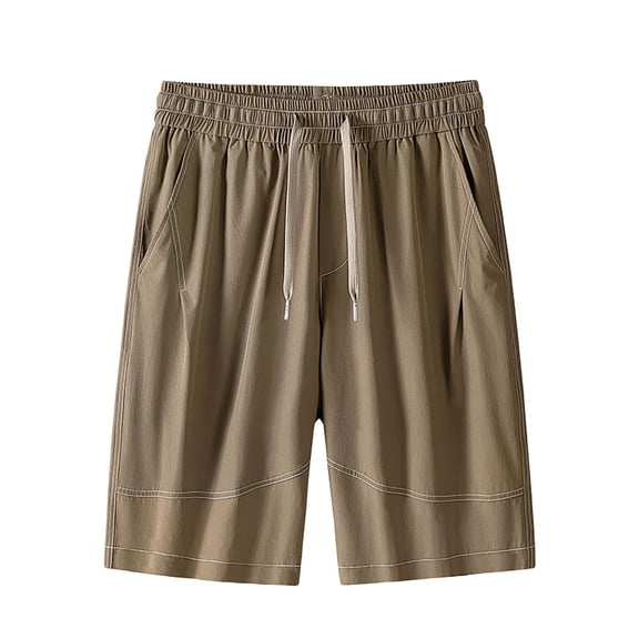 Big & Tall Mens Summer Shorts Casual Sports Drawstring Elastic Waist Outdoor Short Pants Fathers Gift M-5XL