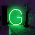 thumbnail image 2 of Letter Neon Lights, LED Neon Night Light Neon Lights Wall Decorative Night Light for Kids Bedroom Battery USB Operated Green, 2 of 8