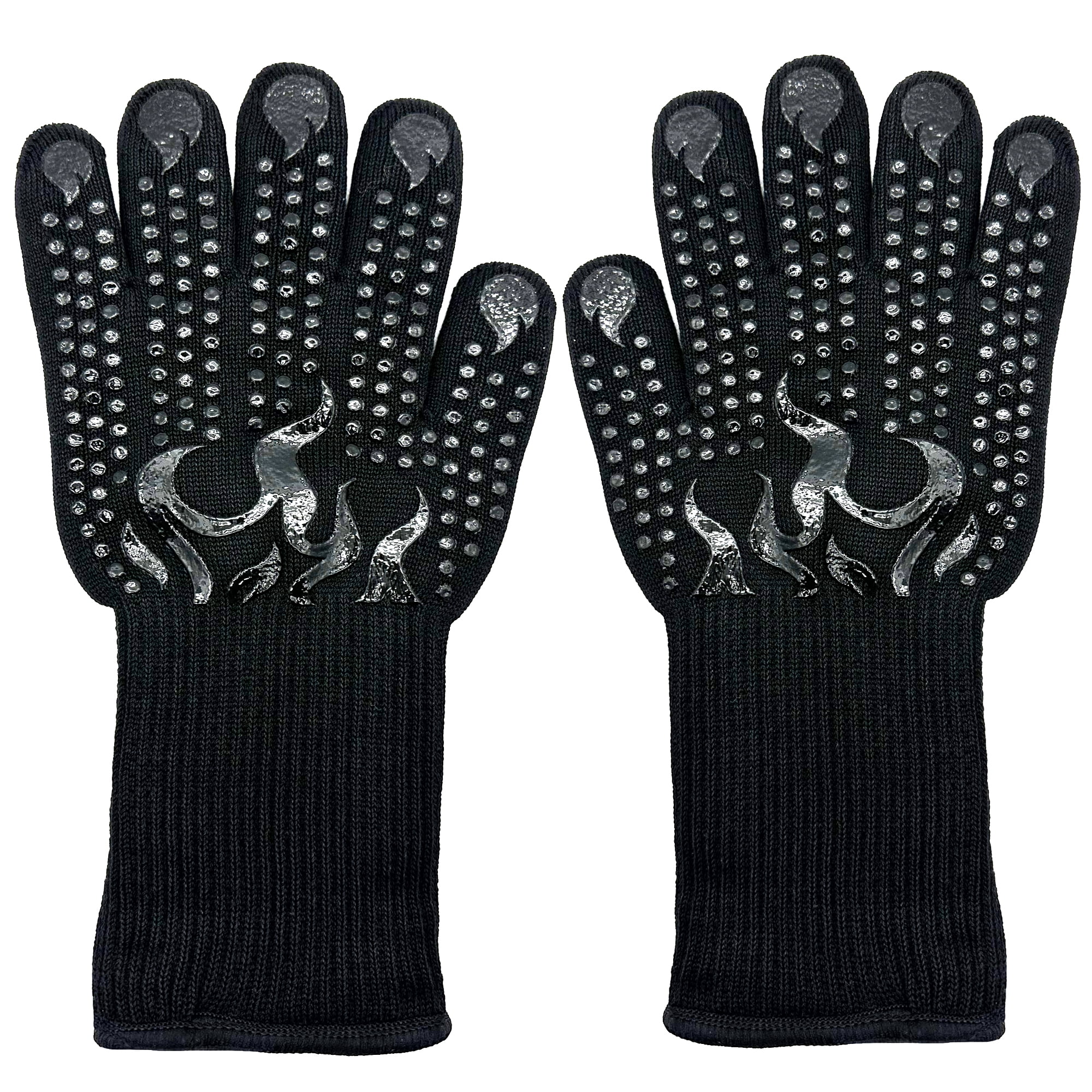 1472℉ Oven Gloves with Fingers, Grill Gloves Heat Proof for Men Cooking