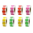 thumbnail image 1 of KAKOWELY 8 Rolls Circle Dots Stickers Practical Circle Dots Label Round Label Sticker,0.98"X0.98"(LxW), 1 of 4