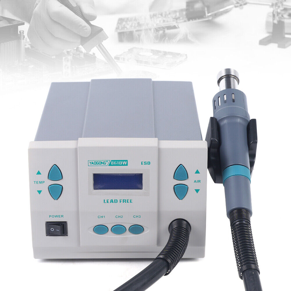861DW 1000W Hot Air Rework Station Soldering Heat Gun Digital Display Station