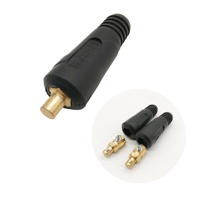 LOLIPPYY 2Ud Conector Euro Negro Para Soldadura Con Resistencia Alta Al Impacto Y Temperatura