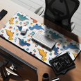 thumbnail image 2 of Long Mouse Pads for Desk,Colorful Dinosaur and Floral Pattern Desk Mats on Top Of Desks, Desk Mouse Pad Extra Large with 3mm Non-Slip Base and Stitched Edge for Gaming,Office,Work,Home 35.4"x15.7", 2 of 6