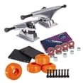 thumbnail image 2 of Cal 7 Skateboard Combo, 5" Silver Trucks, 52mm 99A Wheels, Bearings/Hardware Set (Orange Wheels), 2 of 4