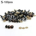 thumbnail image 3 of Lubelski 100Pcs 8mm Plastic Safety Eye DIY Accessory for Bear Doll Plush Puppet Toy Craft, 3 of 8