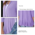 thumbnail image 5 of Cardigan Léger Casual Femmes, Cardigan Tops Cardigan d'Été de Couleur Pure Cardigans Été Trois Quarts Manches Cardigans Sortie Haute Intensité, 5 of 5