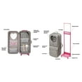 thumbnail image 4 of Badger Basket Doll Trolley Travel Carrier with Bed for 18 inch Dolls - Gray/Stars, 4 of 10