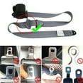 thumbnail image 6 of 2 Set Universal Car Seat Belt 3 Point Retractable Car Safety Belt Automatic Car Front Seat Safety Belt Strap Buckle Kit Adjustable,Grey, 6 of 12