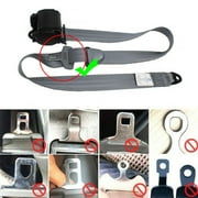 1 Pcs Universal 3 Point Car Safety Belt Adjustable Car Seat Belt Automatic Car Front Seat Safety Belt Strap Buckle Kit Retractable,Grey