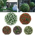 thumbnail image 3 of Artificial Rose Flower Balls Topiary Hanging Garden Basket Plant Uv Stable, 3 of 4