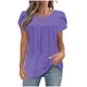 thumbnail image 2 of mfyjkho Tops Y Blusas Para Mujer, Camisetas De Moda Para Mujer, Camisetas Casuales De Cuello Redondo Con Mangas 3/4, Blusas Para Mujer, Camisas Tops De Tallas Grandes Xxxl, 2 of 7