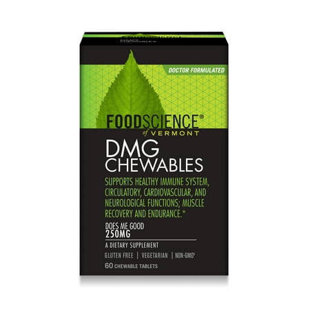 FoodScience of Vermont Aangamik DMG 250 mg Chewable Tablets, 60 Ct