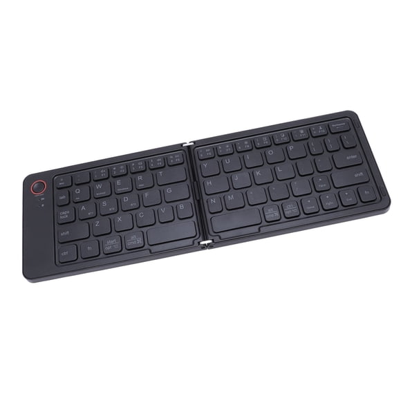 Foldable Keyboard, Slim Design and Secure Magnets, Portable Keyboard for Phone Tablet Laptop, 67 Keys Compact Keyboard Rechargeable