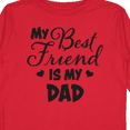 thumbnail image 4 of Inktastic My Best Friend is My Dad with Hearts Boys or Girls Long Sleeve Toddler T-Shirt, 4 of 5