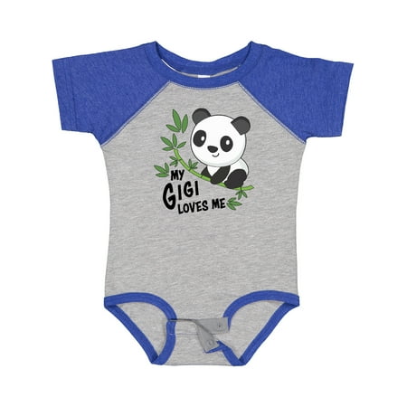 

Inktastic My Gigi Loves Me- Cute Panda Gift Baby Boy or Baby Girl Bodysuit