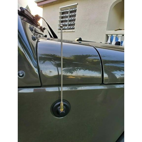 9" inch Stainless Steel Antenna Mast for JEEP WRANGLER 1987-2006 YJ/TJ 1987-1997-2006