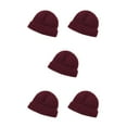 thumbnail image 1 of Minnieouse Gorros Otoño Invierno tejido Casual melón Beanie moda lana lindo sombrero a prueba de viento frío gorro accesorios regalos esquí rojo Type2 NO2 Minnieouse CBP268209, 1 of 4