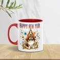 thumbnail image 5 of Happy New Year with Basset Hound Fireworks Holiday Xmas Winter 2025 11oz Accent Two-tone Mug Bassets Dog Breed Lovers Gifts Idea Coffee Tea Cup - 00025, 5 of 5