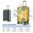 thumbnail image 6 of Fotbe Bee honey Luggage Cover Protector,Suitcase Protector,Scratch and Dirt Resistant,Fits 18-32 Inch Luggage-Large, 6 of 9