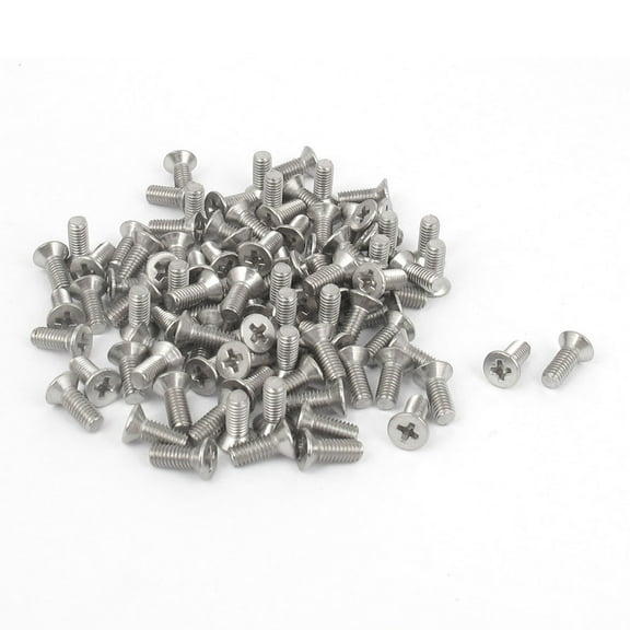 M3 x 8mm Metric  Flat Head Countersunk Bolts Machine Screws 100pcs