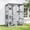 Grey, variant on Large Catio Outdoor Cat Enclosure with Weatherproof Roof, 69.3" Walk-in Cat House for Multiple Cats, 3-Tier Wooden Indoor Cat Cage with 3 Platforms & 1 Resting House, Black &Brown