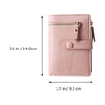 thumbnail image 2 of NUOLUX 1Ud Billetera En Cuero PU Rosa Para Monedas Y Tarjetas Uso Diario Portátil, 2 of 8
