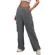 thumbnail image 1 of Gibobby pantalones deportivos mujer Monos de mujer Otoño e Invierno Pantalones de traje de pierna ancha de cintura alta Pantalones casuales (Gris, XL), 1 of 4