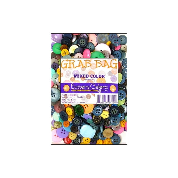 Buttons Galore Button Grab Bag Mixed Color